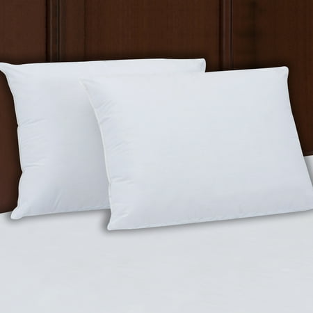 Mainstays 200TC Cotton Extra Firm Pillow Set of 2 in Multiple (Best Organic Cotton Pillows)