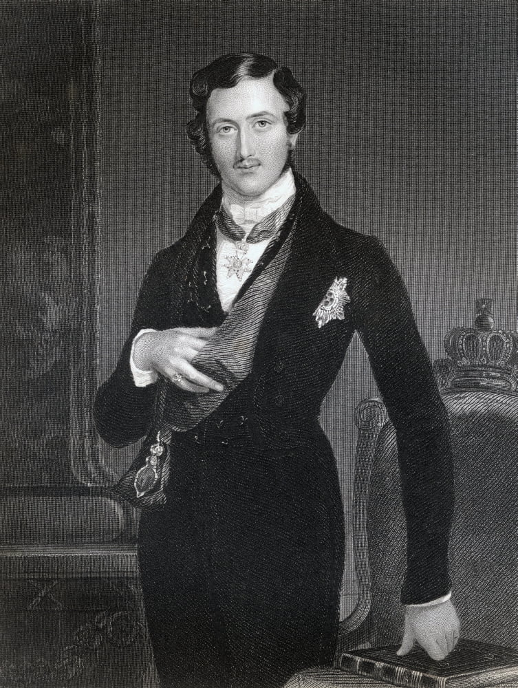 Albert Prince Consort Of Great Britain And Ireland Francis Albert Augustus Charles Emmanuel Prince Of Saxe-Coburg-Gotha 1819 To 1861 Engraved By W Holl After Sir W C Ross From The Book The National Po