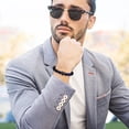 thumbnail image 4 of FcBaudy Bracelet Jonc pour Femmes, Cadeaux pour Femmes Bracelet en Pierre Volcanique Oeil Naturel Léopard Incrusté de Zircon Bracelet d'Anxiété pour Hommes Bracelet Hommes Bracelet, 4 of 6