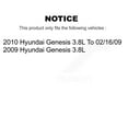 thumbnail image 2 of CMX Front Rear Disc Brake Rotors and Ceramic Pads Kit for Car Hyundai Genesis 3.8L K8C-101084, 2 of 11