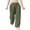 Army Green, variant on ZZwxWA Linen Pants Women Mid-waist Elastic Wide Leg Solid Color Trousers Straight Full Pants with Pocket Palazzo Pants for Womens Today