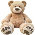 thumbnail image 3 of Anico 59" Tall (5 foot) Giant Plush Teddy Bear - Embroidered Paws and Smiling Face!, 3 of 9
