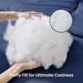 thumbnail image 4 of Sleep Zone 85gsm Luxury Plush Solid Microfiber Comforter Set, All Season Ultra Soft Bedding, Twin/Twin-XL Navy Blue, 4 of 10