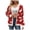 Red, variant on Womens Sweater Heart Print Long Sleeve V Neck Button Down Knitted Cardigan With Pocket Trendy Clothes 2025