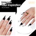 thumbnail image 5 of Gellen Gel Liner Nail Polish, 2 Colors Black White Nail Art Gel Nail Polish Set, Gel Polish Soak Off UV Cure Gel Built Thin Nail Brush Valentine's Day Gifts for Women, 5 of 8