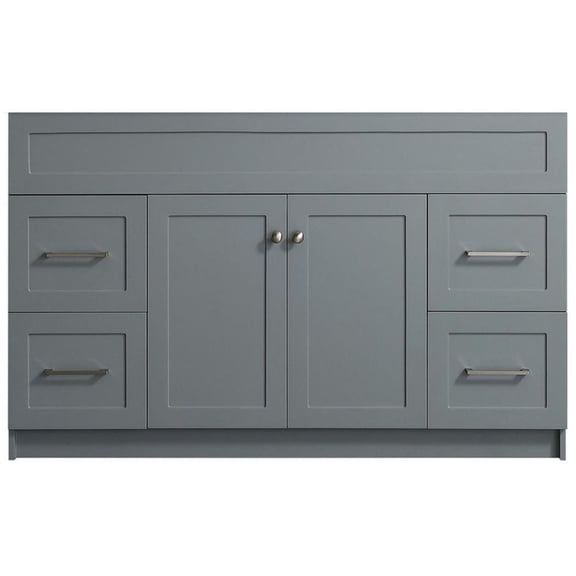 Ariel F055s-Bc Hamlet 54" Single Free Standing Vanity Cabinet Only - Grey