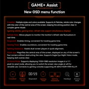 Titan army P2510S PLUS 24.5 Inch Gaming Monitor, 240Hz 1440P QHD(2560×1440), Fast IPS, 240Hz, 1ms, Adaptive Sync, 123% sRGB HDR - Black