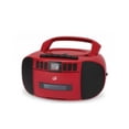 thumbnail image 2 of Am/FM portátil Boombox GPX BCA209R con CD y casete rojo, 2 of 3
