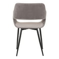 thumbnail image 5 of Ariana Mid-Century Gray Open Back Dining Accent Chair, 5 of 7
