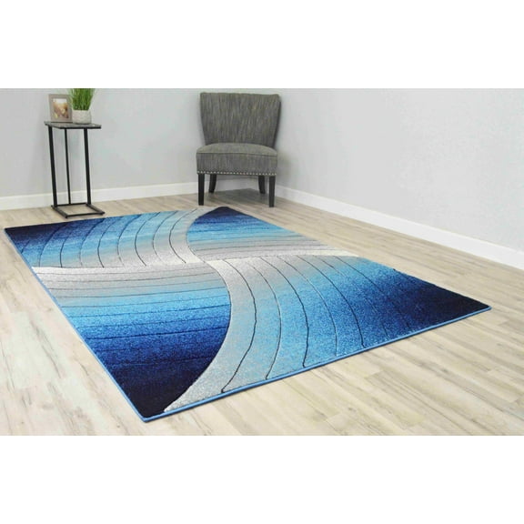 Premium Rug Design 2306 - 6'6"x6'6" Round, Ocean