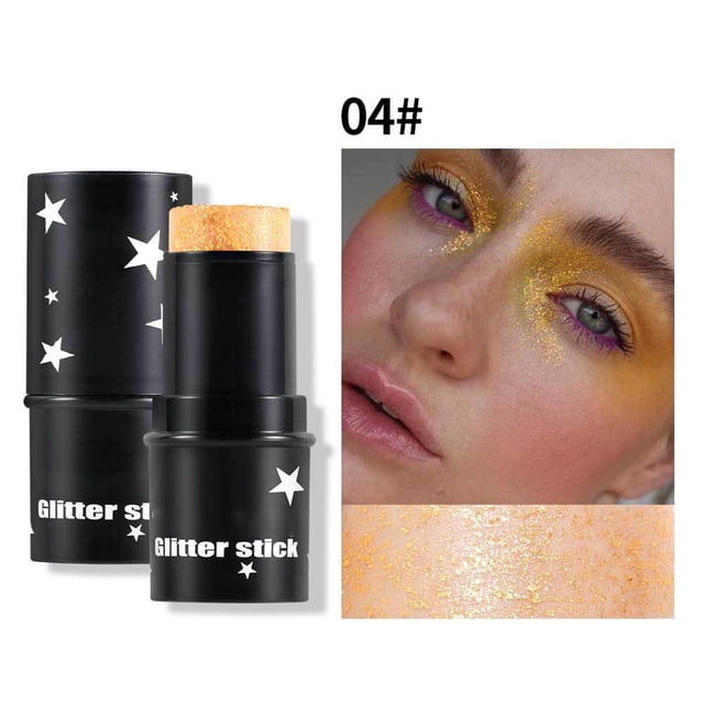 Eyeshadow 8 Colors Body Glitter Gel For Body Face Hair Lip Glitter Gel Under Light Sequins Body Eyeshadow Color Changing Glitter Gel, Eyeshadow for Women