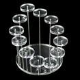 thumbnail image 2 of 12 Piece  Acrylic Ring Jewelry Display Stand Multi-layer  Jewelry Display Station - White, 2 of 9