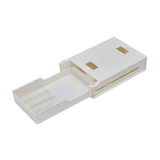 Accesorios para cajones debajo del escritorio, archivador deslizante, autoadhesivo, duradero, fácil de instalar, cajón de escritorio para