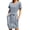 Navy, variant on Vedolay Womens Summer Dresses Boho Tribal Print Short Sleeve V Neck Tie Back Summer Shift Dress,Black L