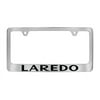 Jeep laredo Chrome Plated Metal License Plate Frame Holder