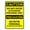 Warning Sign 5, variant on Caution Do Not Drink The Water Bilingual Spanish Sign, 8"x12" Rust-Free Aluminum Metal Sign, Weather-Resistant Durable Easy-Mount Sign