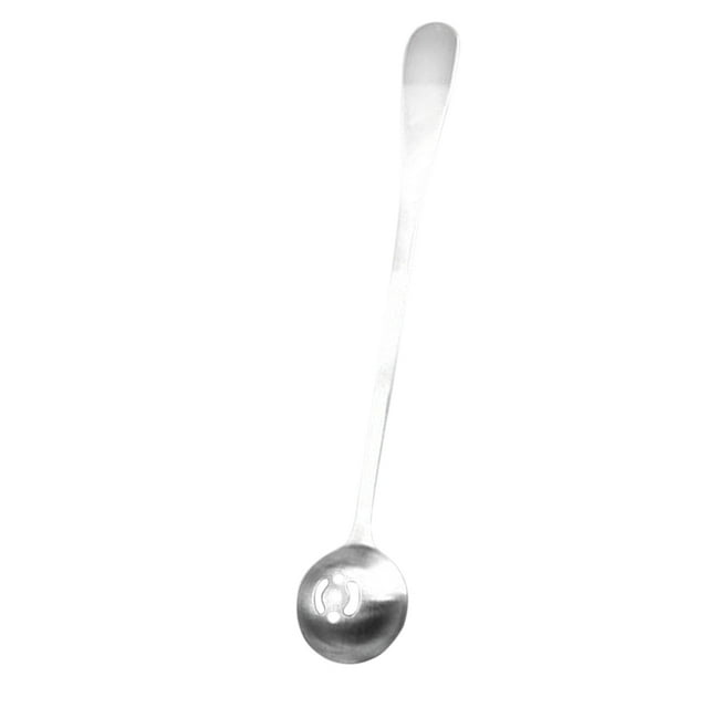 BESTYASH Metal Strainer Spoon Colander Stainless Steel Long Handle Ergonomic Design 1Pcs