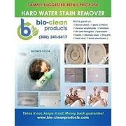 (2 pack) Bio-Clean Products, Eco Friendly Hard Water Stain Remover (20 oz large), Professional Cleaner, Granite