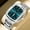 Silver, variant on Square Case Men's Fashion Trendy Watch with Dual Calendar Display & Waterproof Function