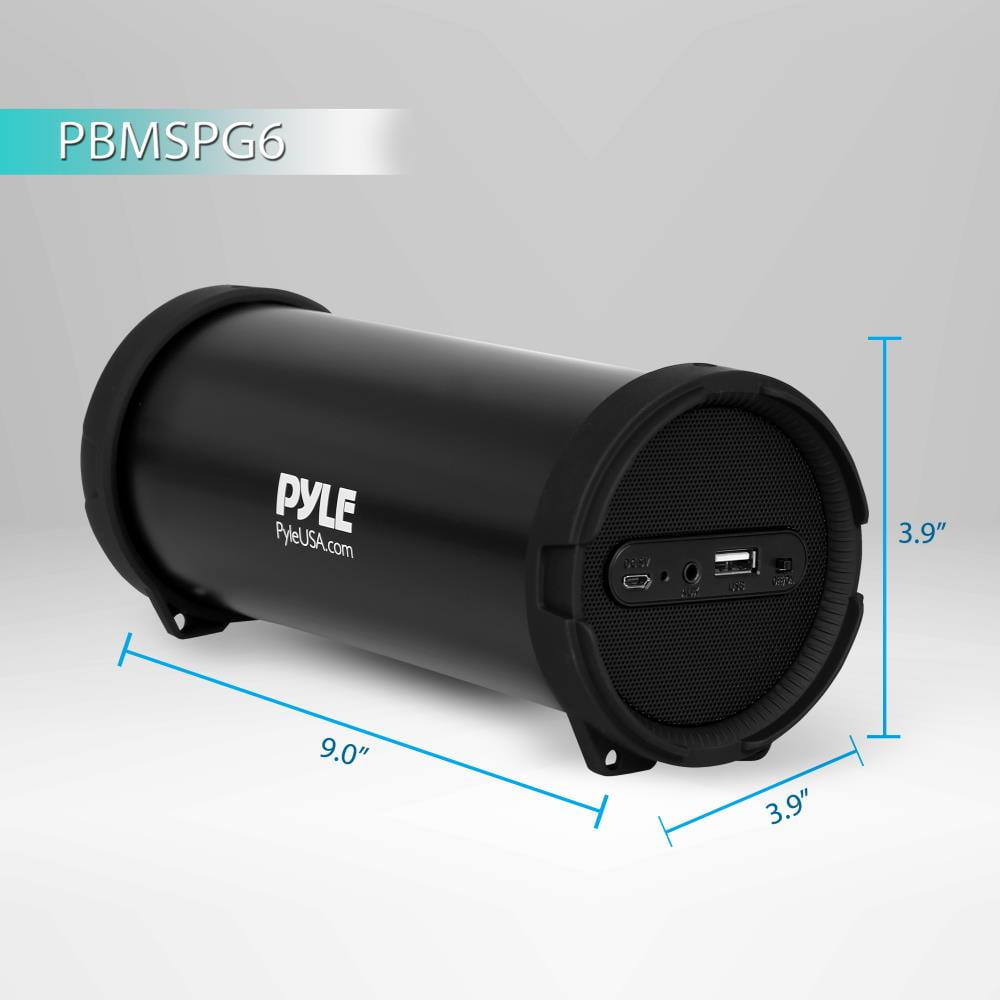 pyle portable bluetooth wireless boombox stereo system pbmspg6