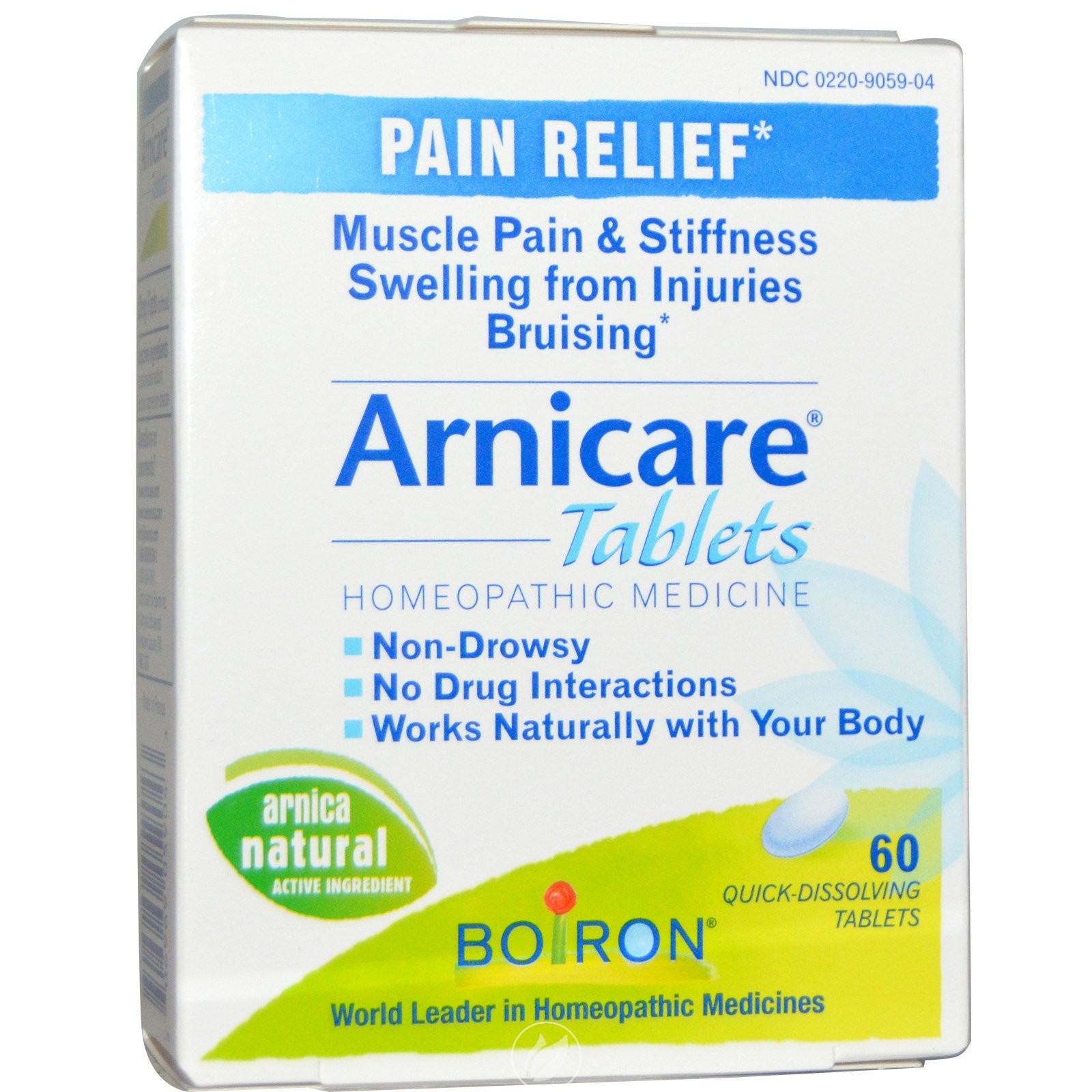 Boiron Arnicare Homeopathic Pain Relief QuickDissolving Tablets