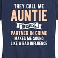 thumbnail image 3 of Instant Message - They Call Me Auntie - Women's Short Sleeve Graphic T-Shirt, 3 of 6