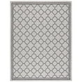thumbnail image 7 of SAFAVIEH Courtyard Claudia Geometric Indoor/Outdoor Area Rug, Light Grey/Black, 6'7" x 9'6", 7 of 7
