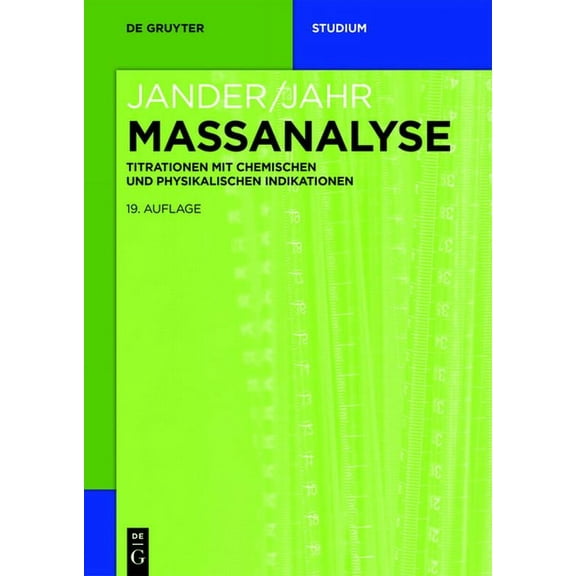 de Gruyter Studium: Massanalyse (Paperback)