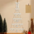 thumbnail image 4 of White Wall Christmas Tree Ladder Mini Light Up Hanging Decoration, 4 of 5