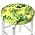thumbnail image 3 of Lsque Kiwi and Avocado Round Bar chair cushion covers Velvet Fabric Premium Comfort Protects from Scratches and Stains for 14-17 Inch Chair- 13 inch, 3 of 7
