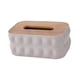 thumbnail image 2 of Dispensador de papel con tapa para caja de pañuelos, estuche para pañuelos, soporte novedoso para papel de seda. Gris, 2 of 9