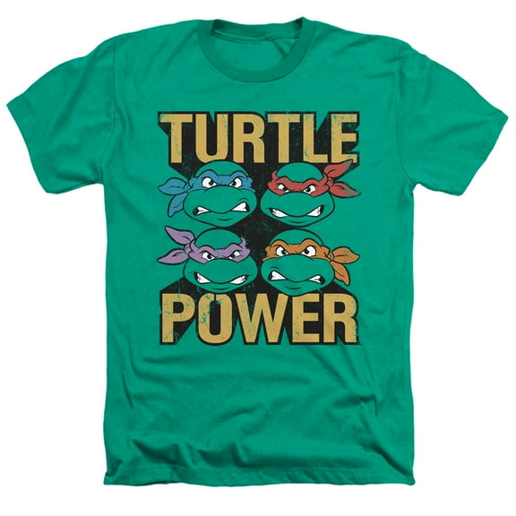 TMNT Teenage Mutant Ninja Turtles Turtle Power Unisex Adult Heather T Shirt