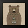 thumbnail image 2 of GraphINC 15x15 Black Modern Framed Museum Art Print Titled - Bear-man, 2 of 5