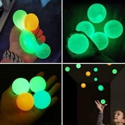 Angle View: Aochakimg Globbles sticky balls trapped on the roof, luminous ceiling sticky balls, sticky squash balls, pressure balls, Sensory toys, suitable for ADHD, OCD, anxiety (pack of 4)