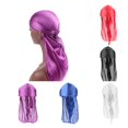 thumbnail image 1 of 5pc Hombres Mujeres Durag Headwear Bandana Wave Cap Chemo Beanie Tejido Suave Sunnimix Gorra unisex Durag Wave, 1 of 8