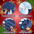 thumbnail image 4 of Reindeer Design Christmas Banner Colorful Ornaments Xmas Display Star Decorations Blue Background Holiday Backdrop for Christmas Party Home Decoration Family Party, 4 of 9