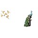 thumbnail image 1 of Adorno Colgante De Pared De Pájaro De Madera, Artesanía Decorativa Coleccionable, Estatua De Pavo Real Versátil Para Interiores, Colección De Esculturas De Animales, Elegante Adorno De Mesa, 1 of 8