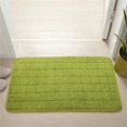 thumbnail image 4 of Coral Embossed Floor Mat, Memory Foam Carpet, Household Absorbent Door Mat, Non-Slip, Light Green, 4 of 4