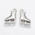 thumbnail image 2 of 10pc Alloy Pendants Ice Skates Antique Silver 17x12x3mm Hole: 1.5mm, 2 of 2