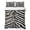 Black, variant on Twin Quilt Set 68''x86'', Black White Zebras Lightweight Summer Bedspread Coverlet Set with 2 Pillow Shams, Vintage Abstract Art Breathable All Season Quilt Bedding for Dorm/Bedroom