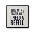 thumbnail image 6 of American Atelier, Square, off-White, Absorbent Ceramic Drink Coasters (Wine Sentiments), Set of 4, 6 of 7