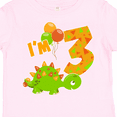 thumbnail image 4 of Inktastic Happy Dinosaur Third Birthday-green Boys or Girls Toddler T-Shirt, 4 of 5