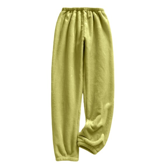 Levmjia Womens Flannel Pajama Pants Soft Fleece Pants with Pockets High Waist Thermal Winter Sleepwear Home Comfort