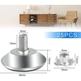 thumbnail image 2 of Paquete de 25 pies para muebles, pies ajustables, pies de gabinete de metal, regalo, 2 of 4