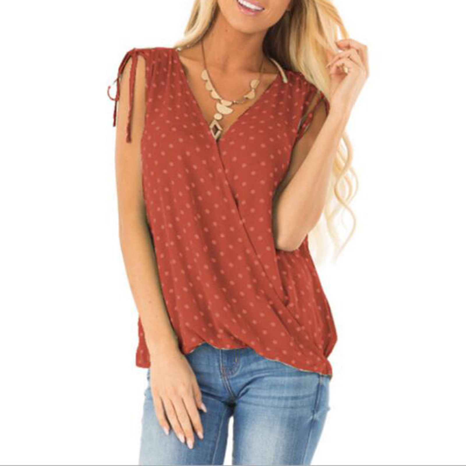 Fashion Women Casual V Neck Kiss T Shirt Plus Size Top Solid Lace Tank Top O Neck