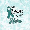 thumbnail image 4 of Inktastic My Mom is My Hero Ovarian Cancer Awareness Boys or Girls Baby Bodysuit, 4 of 5