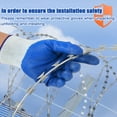 thumbnail image 3 of 325 Ft Barbed Wire, 1 Rolls Razor Wire Fencing, Galvanized Garden Wire,Waterproof And Antirust Small Fencing, Durable Barbwire, Concertina Wire For Garden Farm Manor [Single Wire], 3 of 8