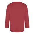 thumbnail image 2 of Camisas de Manga Larga para Hombres Imprimir Casual Cuello Redondo Blusa de Manga Corta, Camisas de Lino para Hombres, 2 of 4