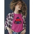 thumbnail image 2 of Argyle Love Emoji - Playful Hearts Graphic Women's T-shirt, 2 of 4