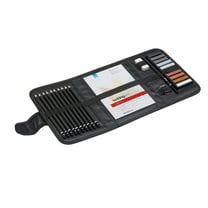 Kingart, Sketching & Drawing Travel Set, Set of 25, for Beginners and Experts
